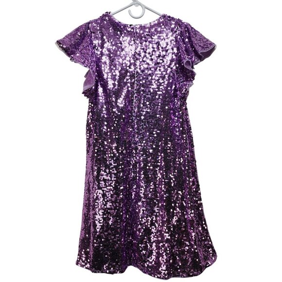 Grace Karin Girls Sequined Purple Party Dress Size 12Y - Picture 8 of 10